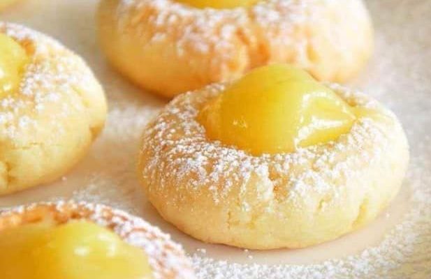 HOMEMADE LEMON CURD COOKIES
