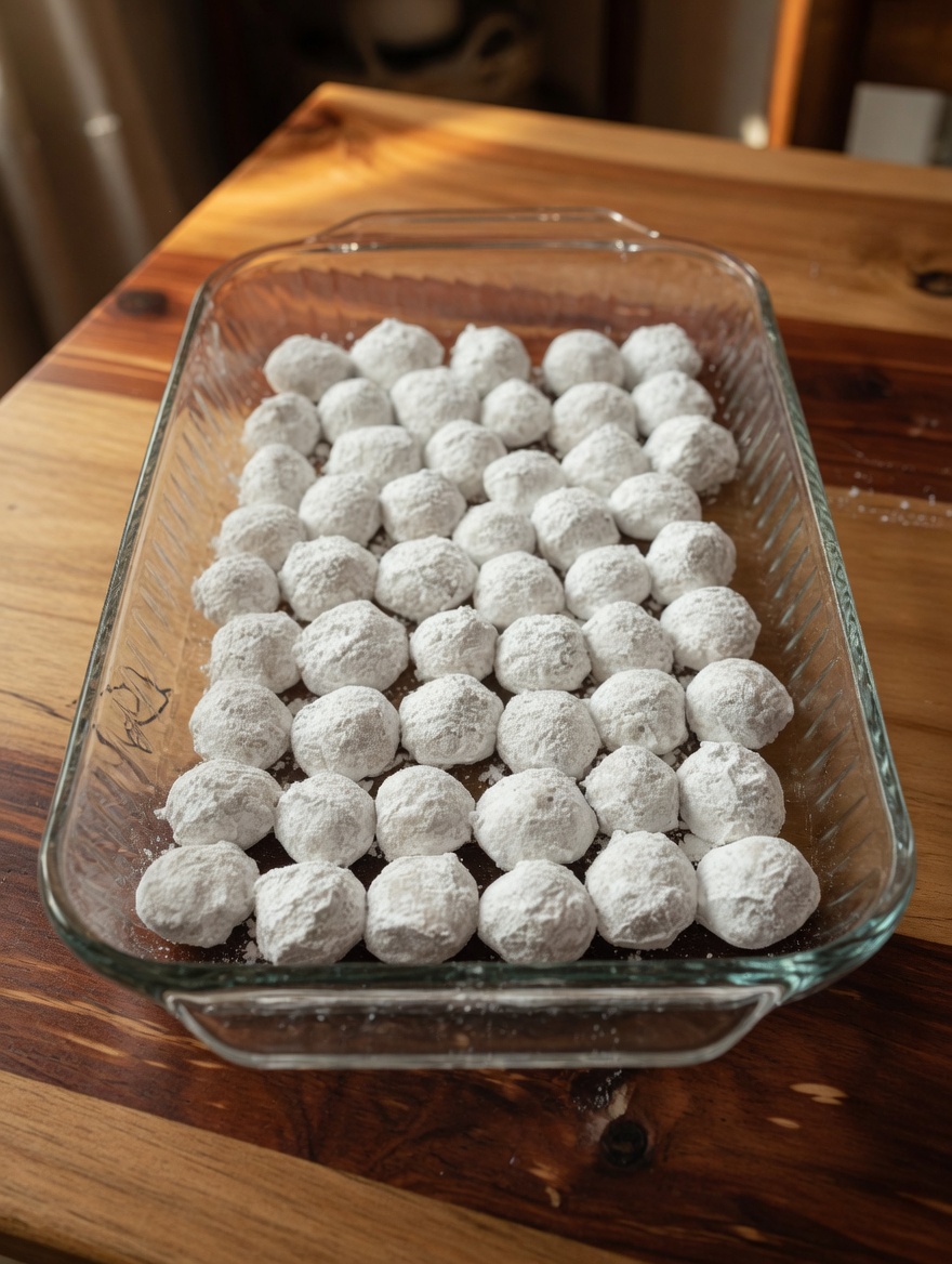Buttery Pecan Snowball Cookies