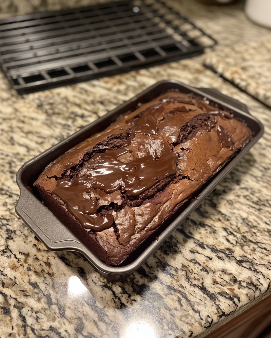 Hot Fudge Brownie Bread