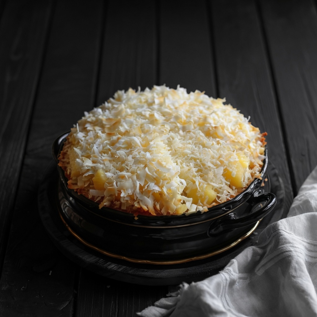Pineapple Coconut Surprise Cake