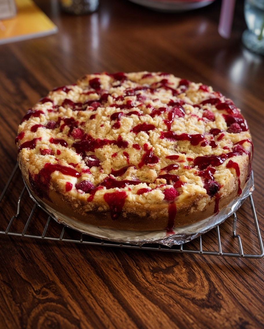 RASPBERRY CREAM CHEESE COFFEE CAKE