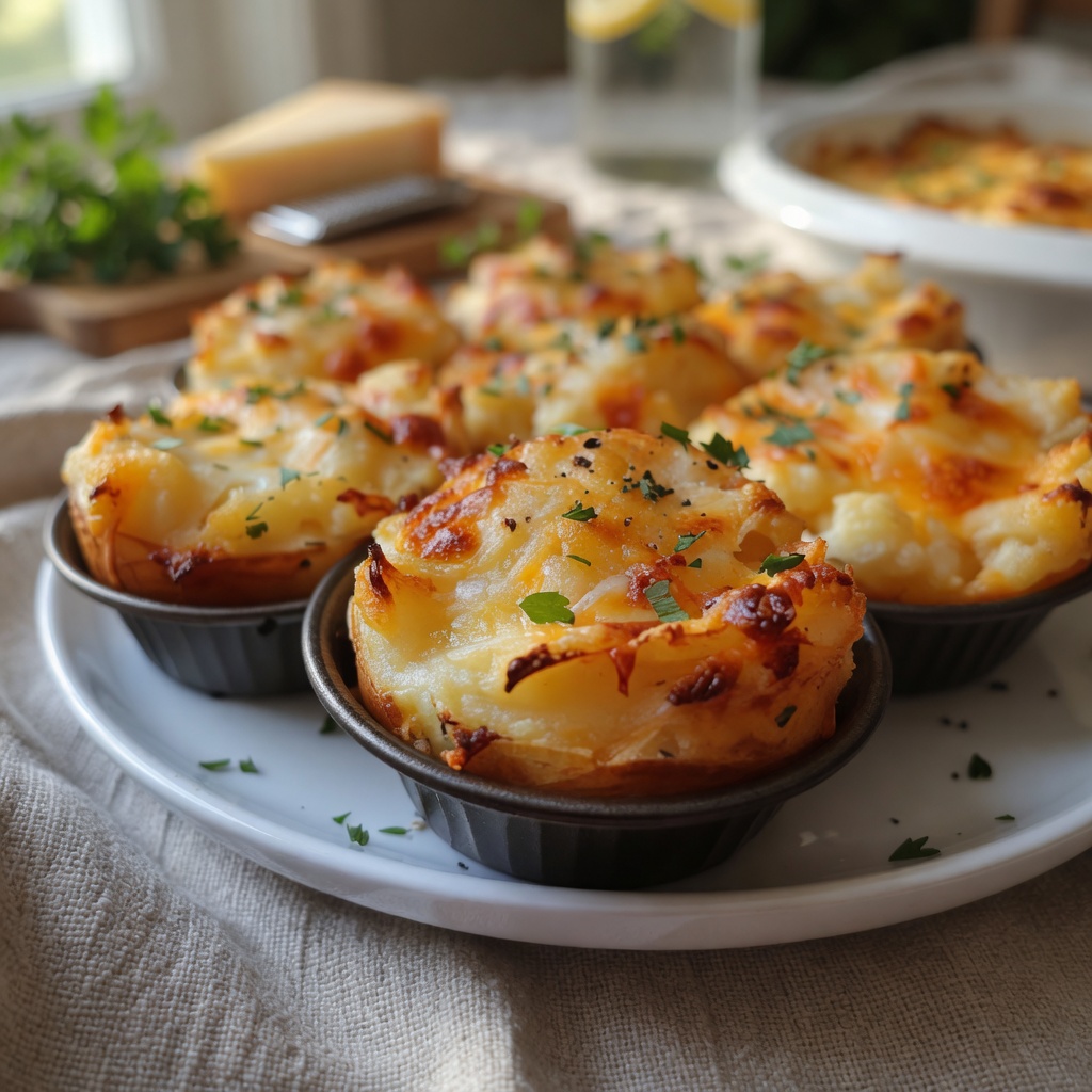 Cheesy Mashed Potato Puffs