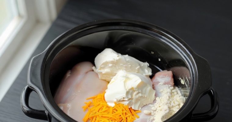 Slow Cooker Cream Cheese Crack Chicken