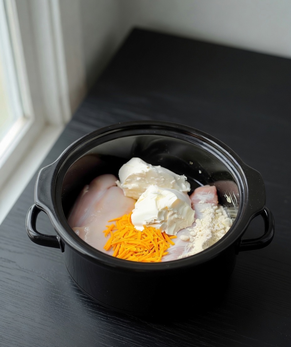 Slow Cooker Cream Cheese Crack Chicken