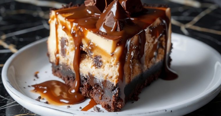 Caramel Brownie Cheesecake