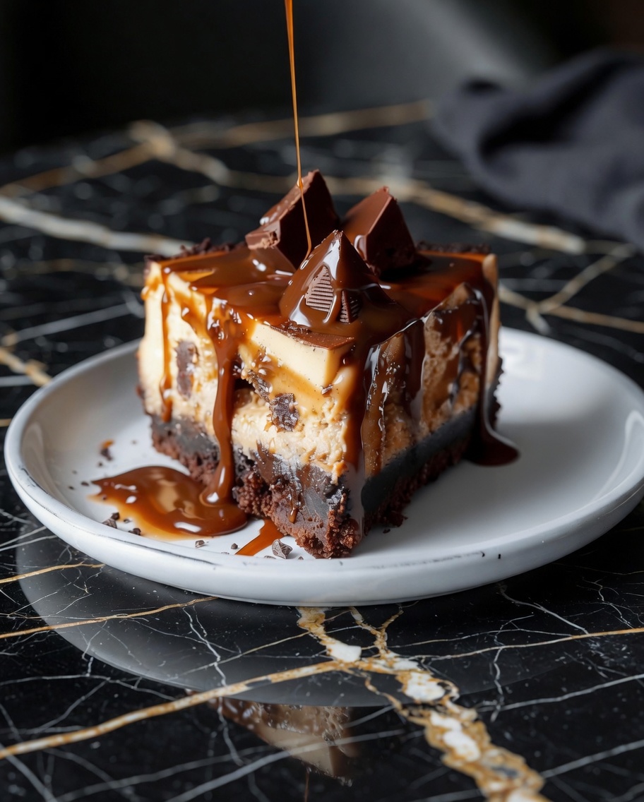 Caramel Brownie Cheesecake