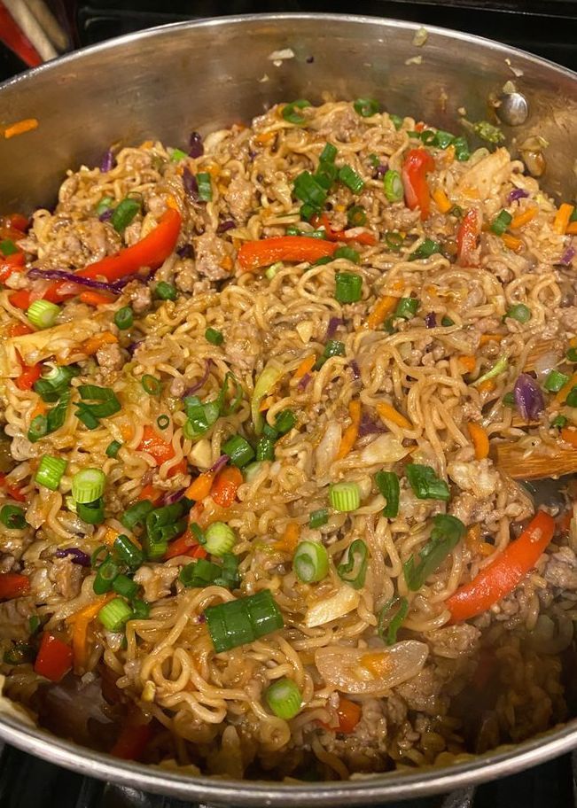 EGG ROLL RAMEN SKILLET