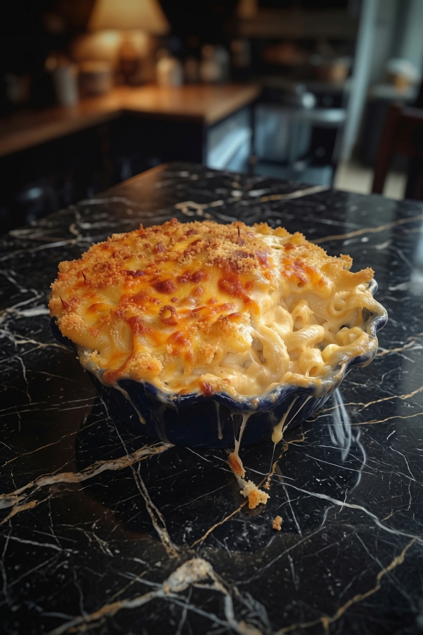 CREAMY BAKED MACARONI AND CHEESE