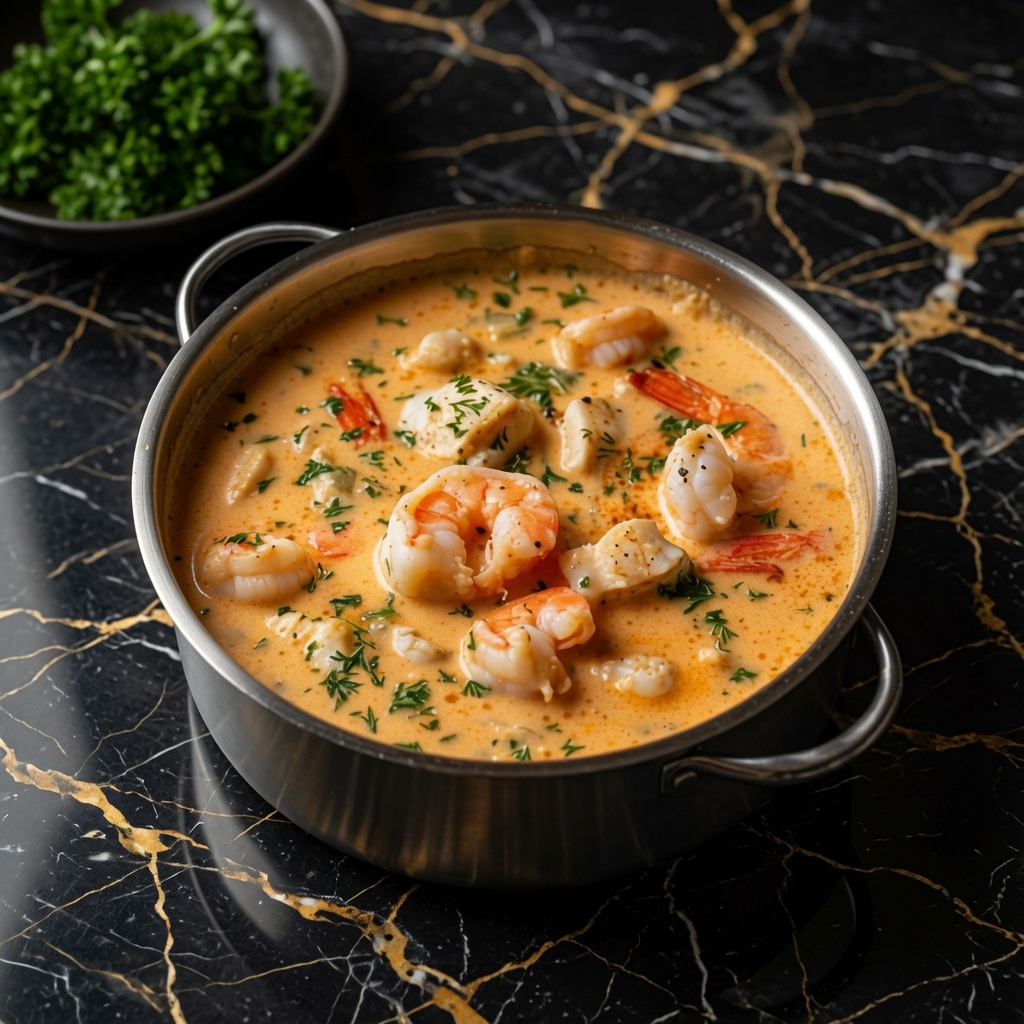 Crab and Shrimp Seafood Bisque