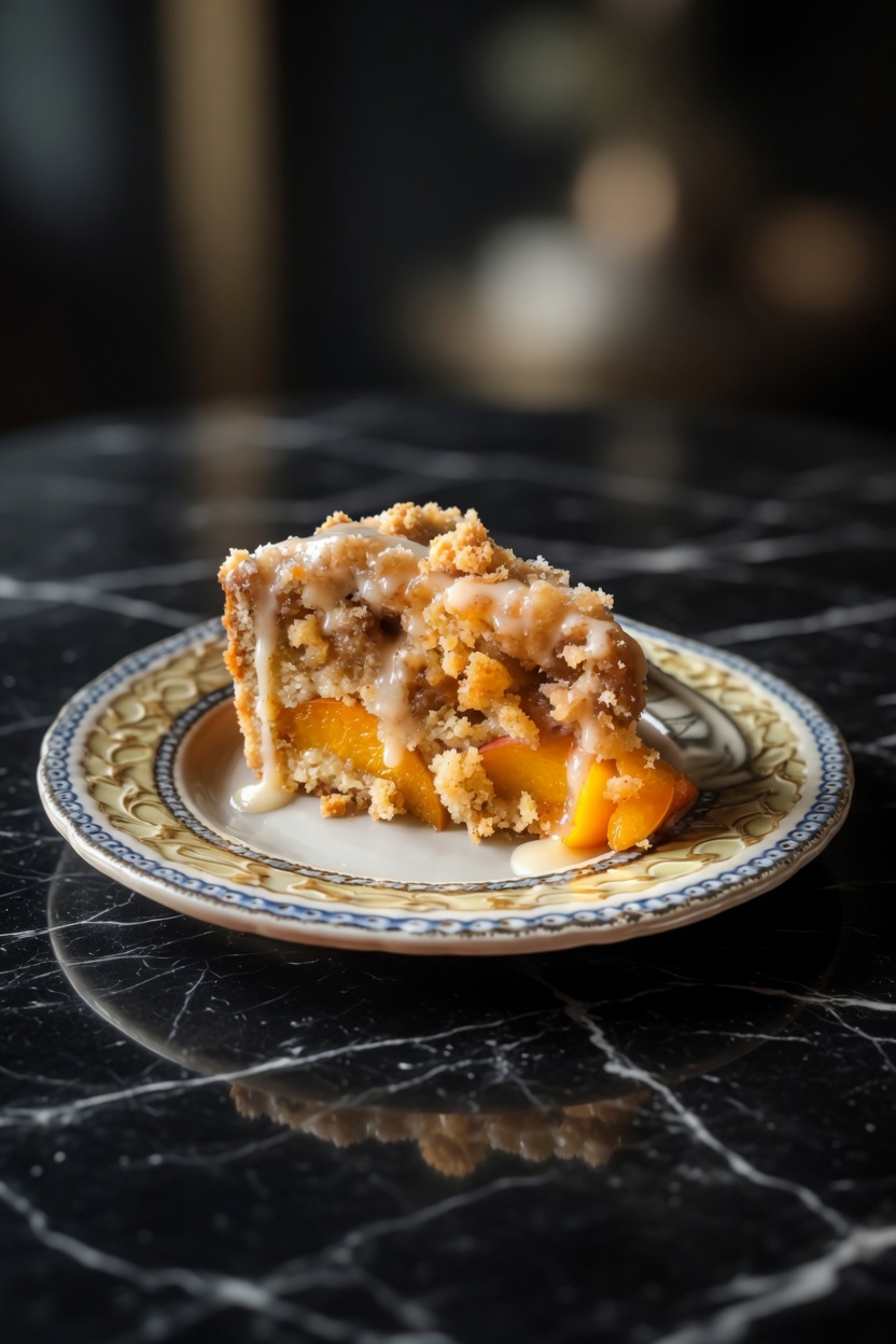 Southern Peach Crumb Cake