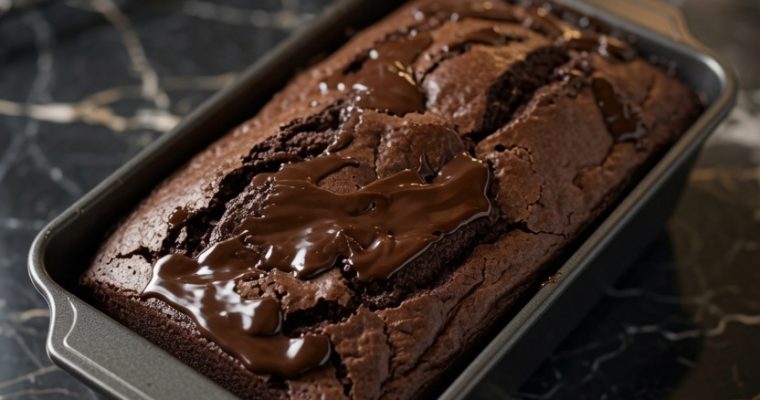 Hot Fudge Brownie Bread