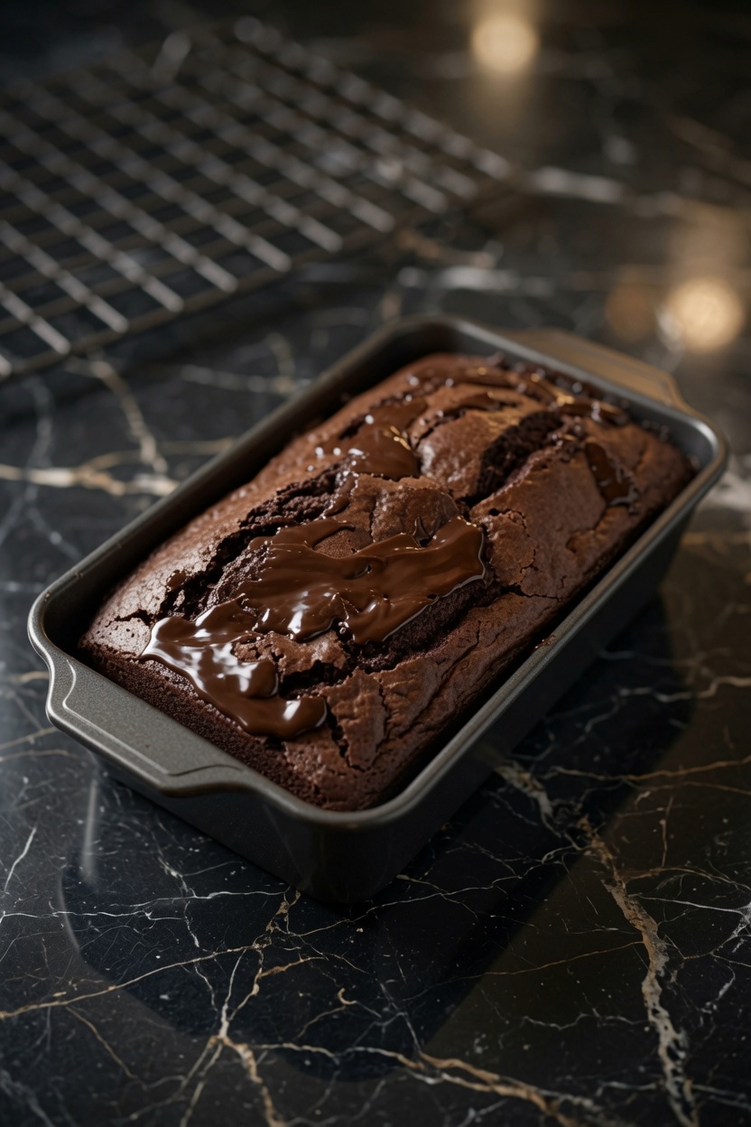 Hot Fudge Brownie Bread