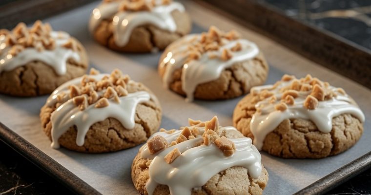 White Chocolate Reese’s Cheesecake Cookies