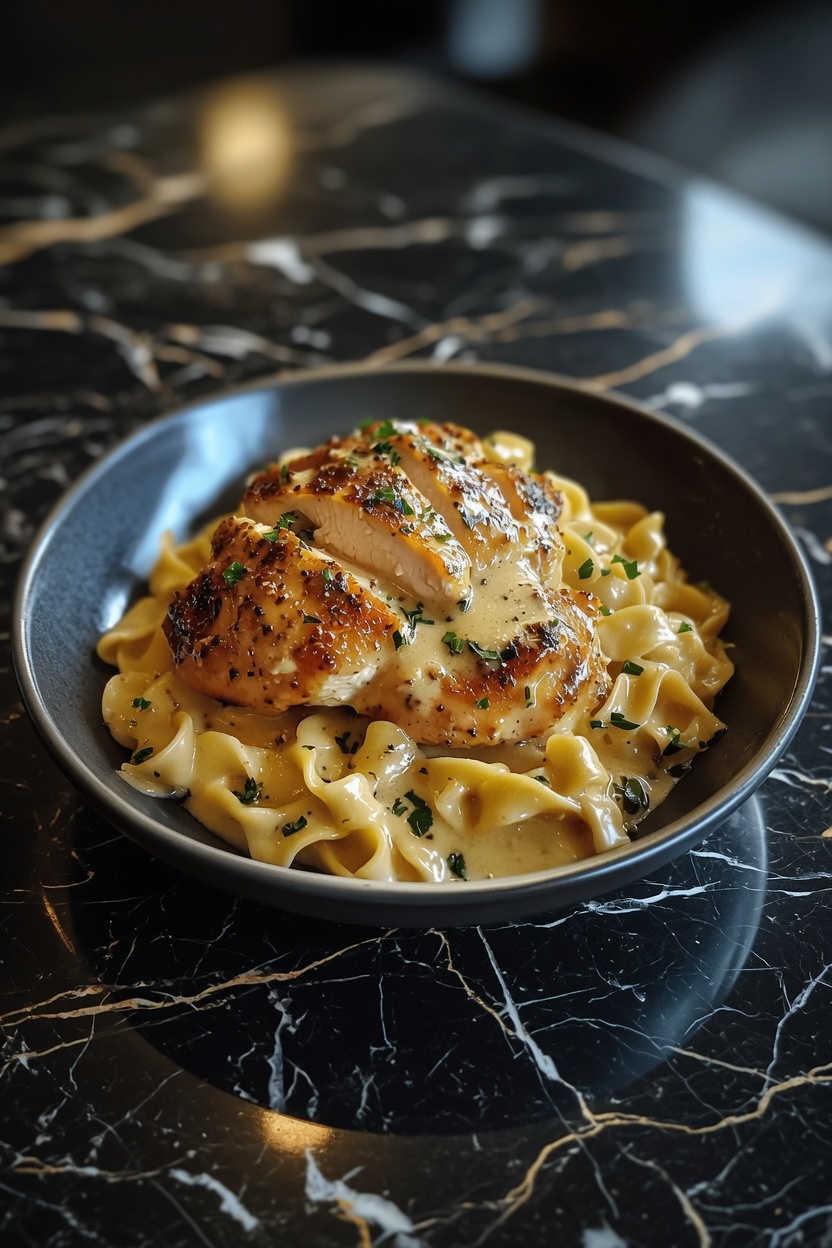 Chicken with Buttered Noodles