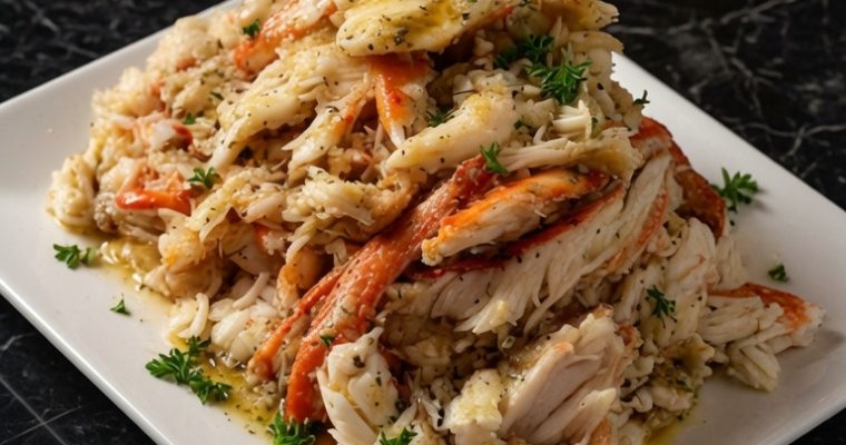 Baked Crab Legs in Butter Sauce