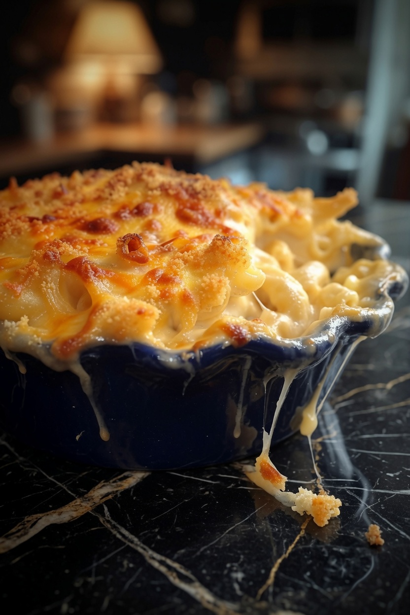 CREAMY BAKED MACARONI AND CHEESE