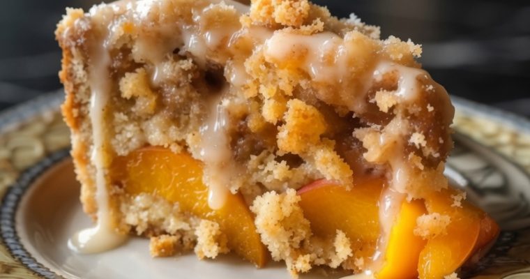 Southern Peach Crumb Cake