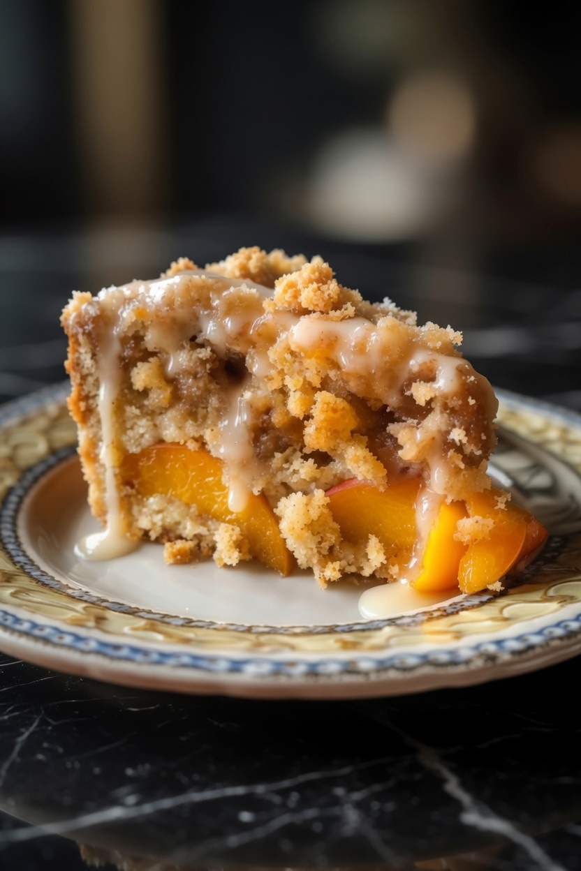 Southern Peach Crumb Cake