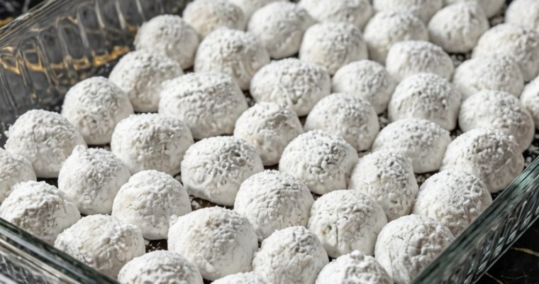 Buttery Pecan Snowball Cookies