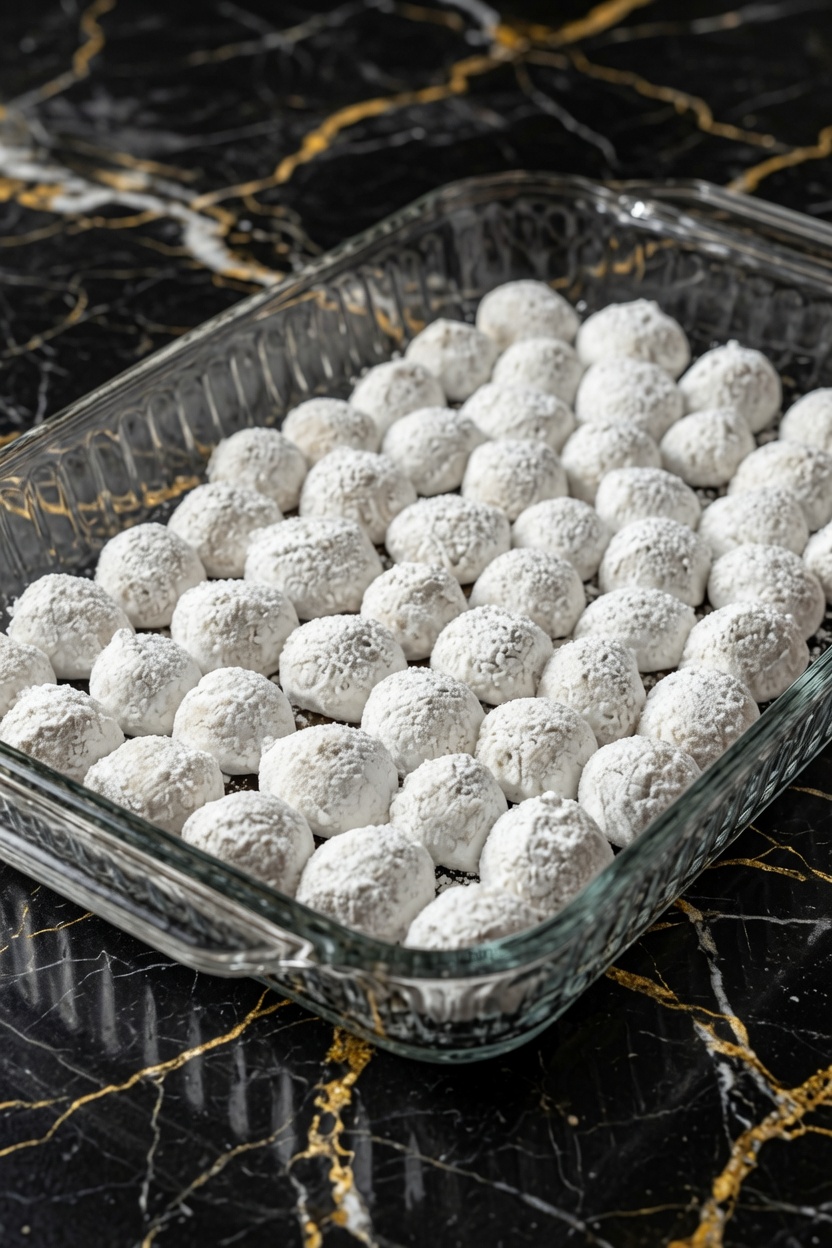 Buttery Pecan Snowball Cookies