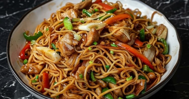 Chicken Chow Mein with the Best Chow Mein Sauce