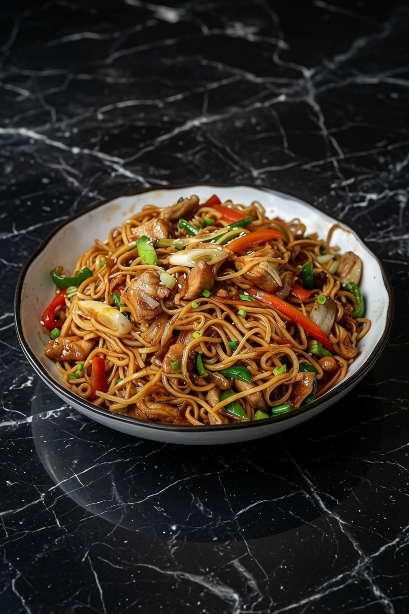 Chicken Chow Mein with the Best Chow Mein Sauce