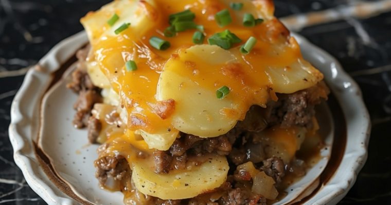 5 Ingredient Hamburger and Potato Casserole