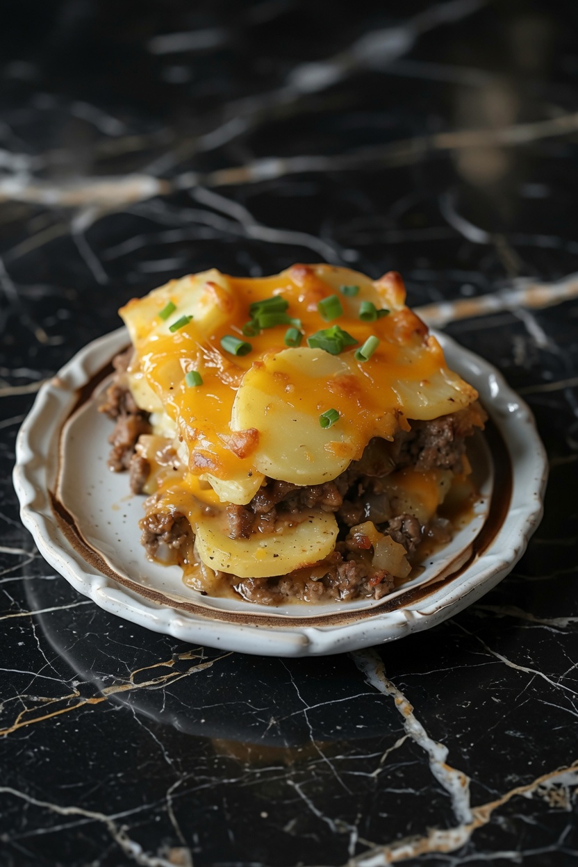5 Ingredient Hamburger and Potato Casserole