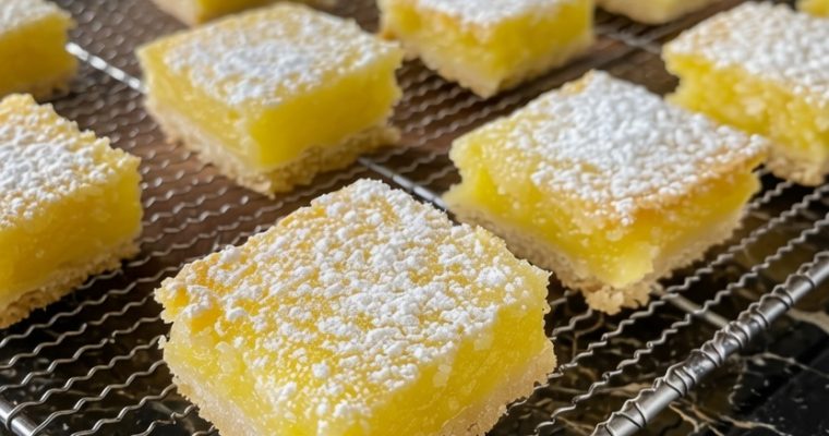 2 INGREDIENT LEMON CAKE BARS!