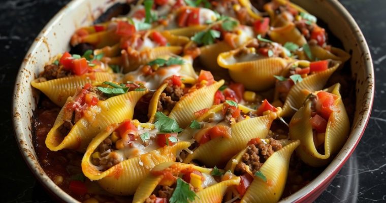 Taco Stuffed Pasta Shells
