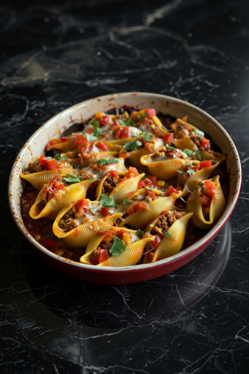 Taco Stuffed Pasta Shells