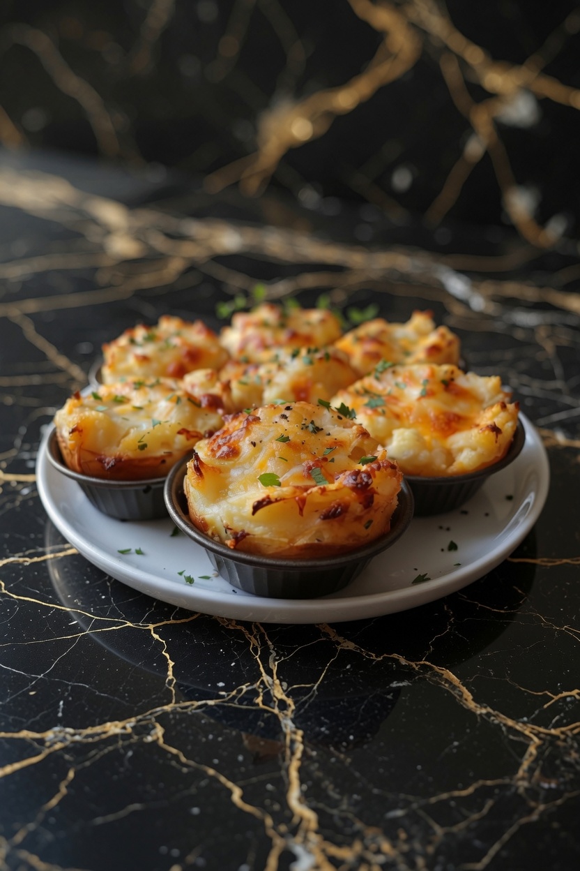 Cheesy Mashed Potato Puffs