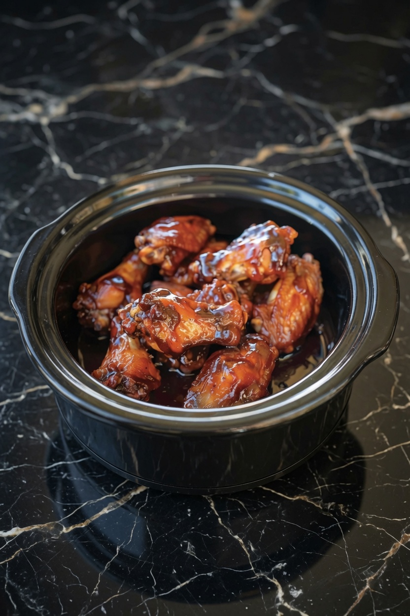 Slow Cooker Barbecue Chicken Wings