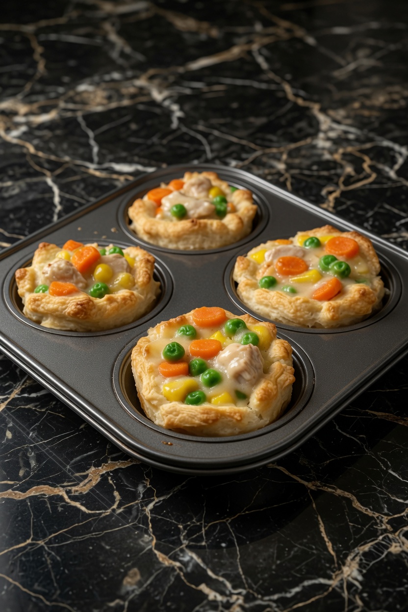 HOMEMADE MINI CHICKEN POT PIES
