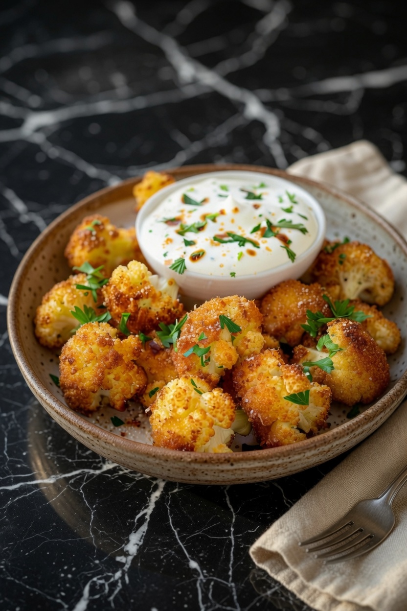 Golden Crispy Cauliflower Bites