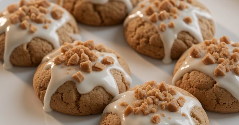 White Chocolate Reese’s Cheesecake Cookies