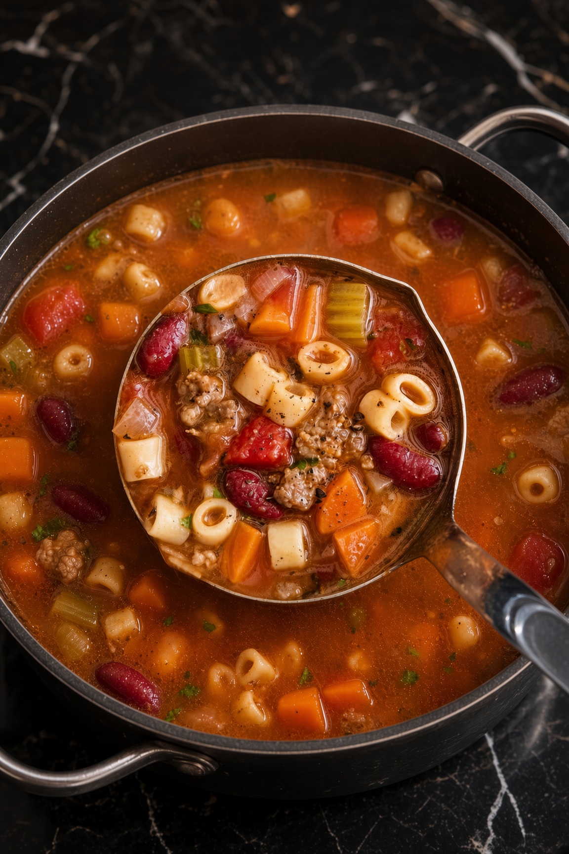 COPYCAT OLIVE GARDEN SLOW COOKER PASTA FAGIOLI