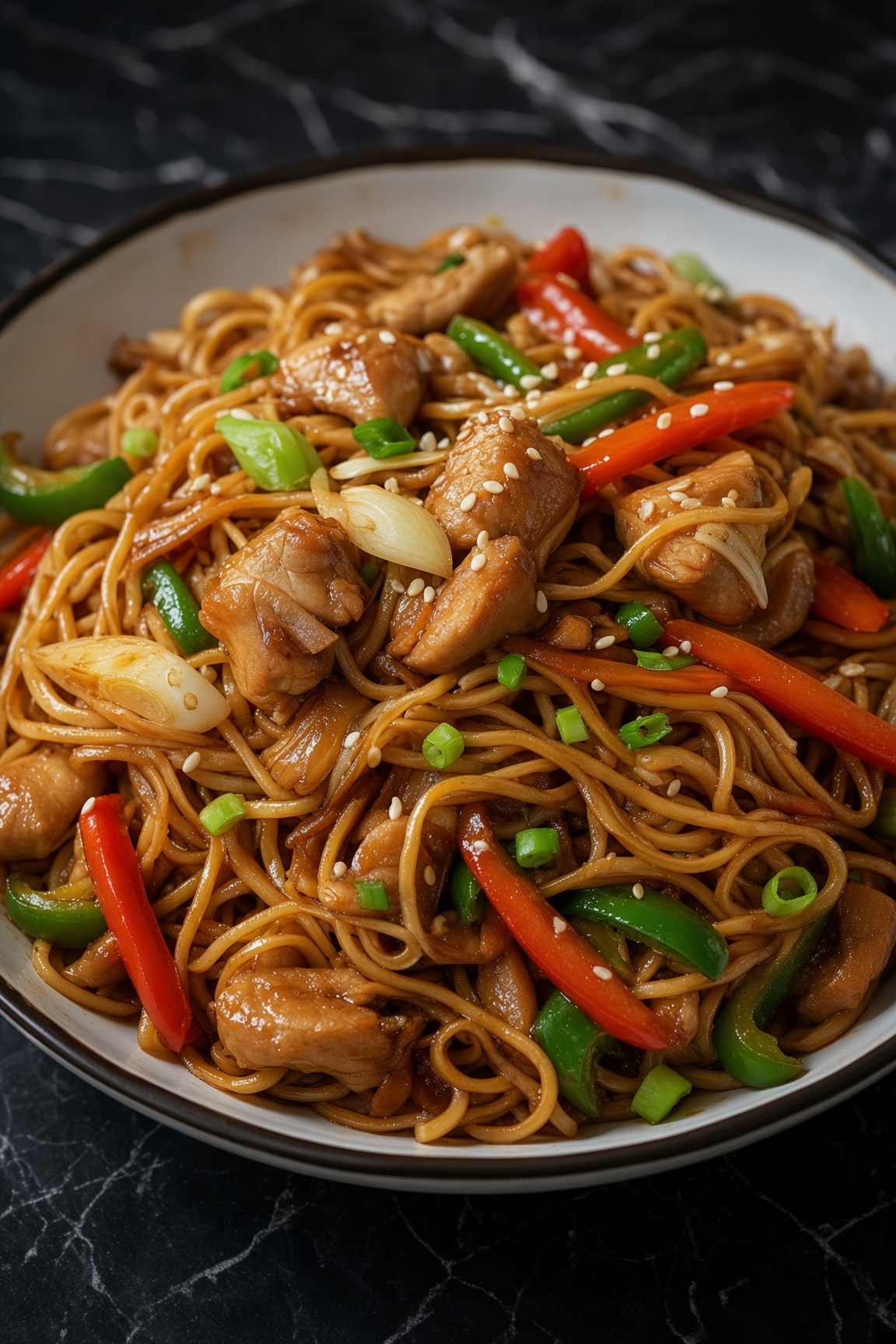 Chicken Chow Mein with the Best Chow Mein Sauce