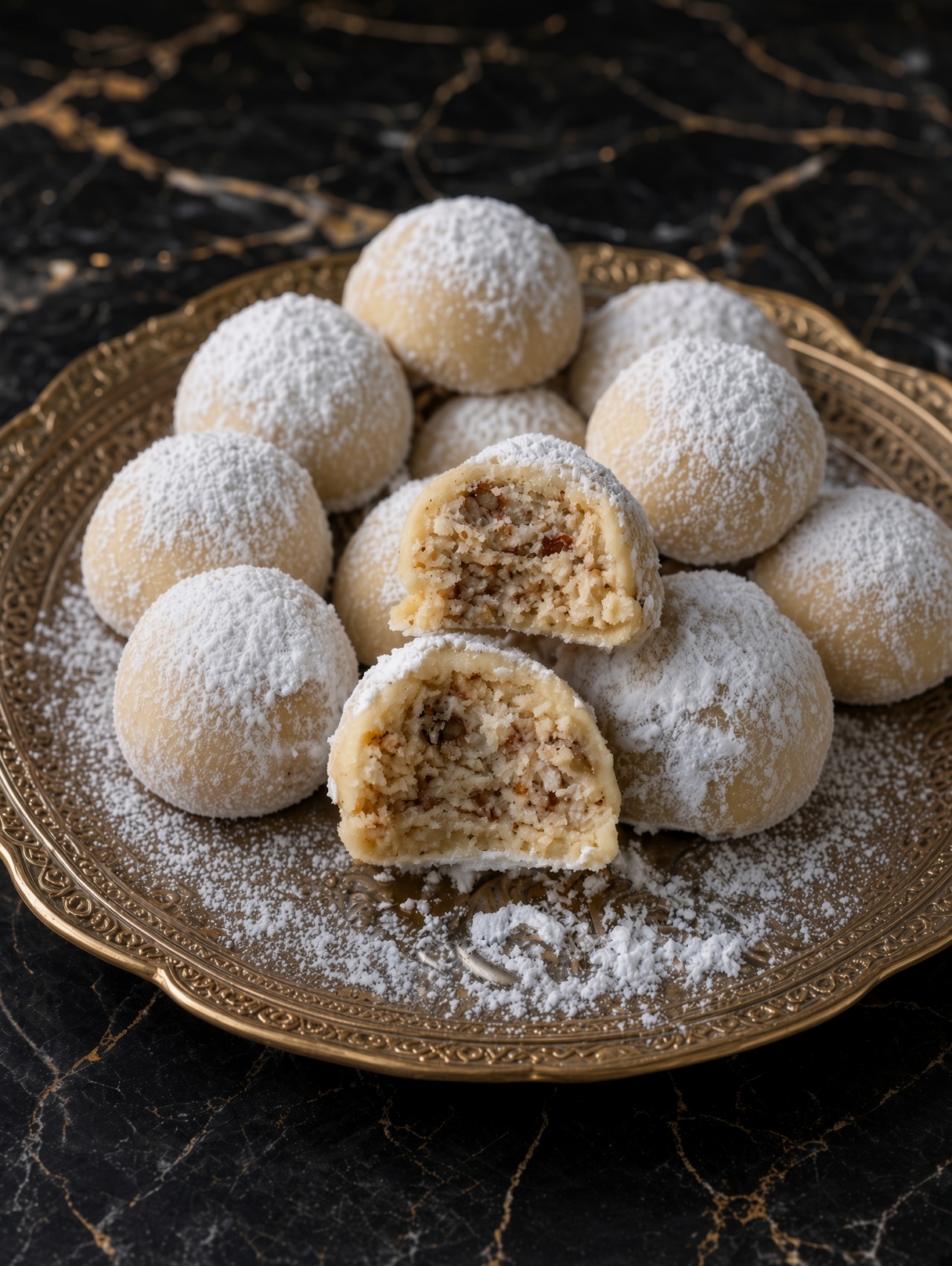 Buttery Pecan Snowball Cookies