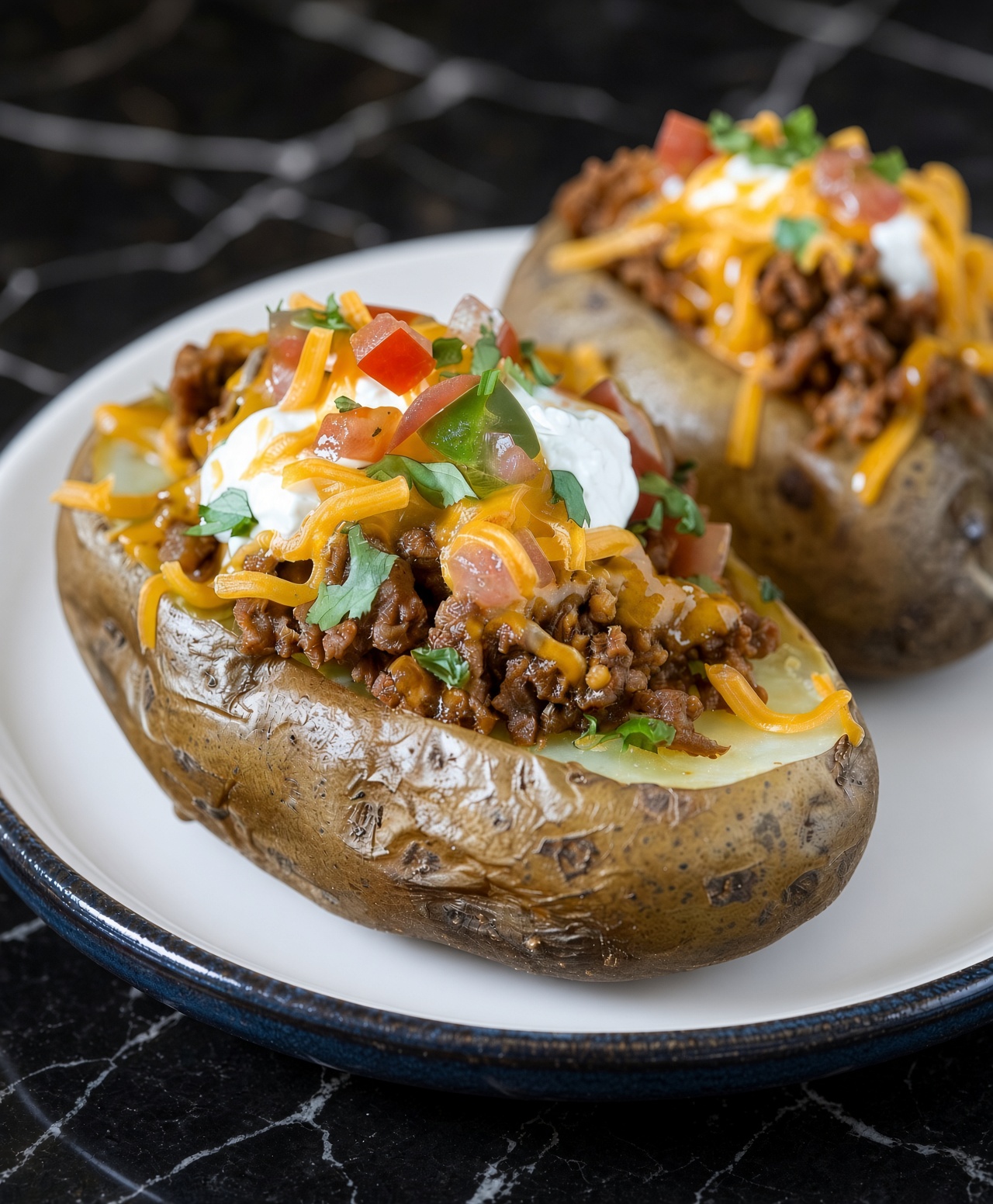 Taco Stuffed Baked Potatoes