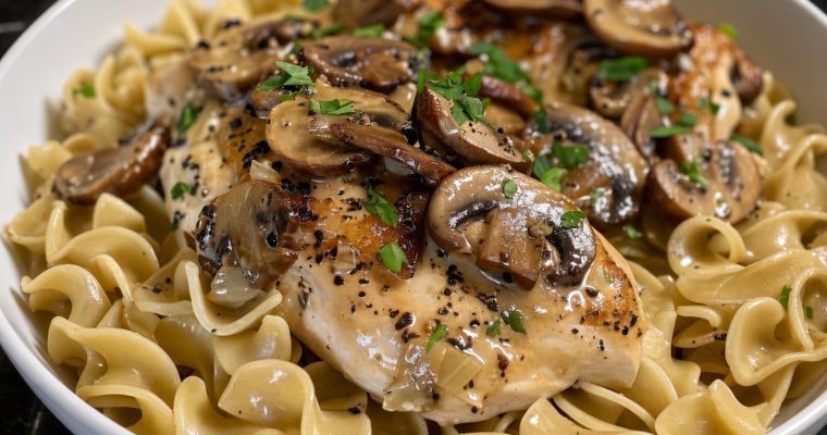Chicken with Buttered Noodles