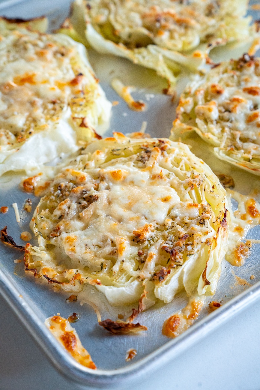 BAKED CABBAGE STEAKS