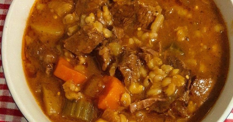 BEST EVER BEEF AND BARLEY SOUP