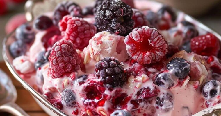 Nana’s Berry Bliss Frozen Fruit Salad