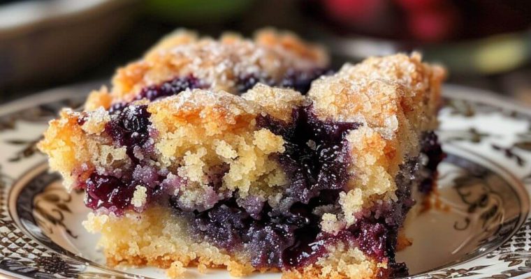 Blueberry Buckle with Brown Sugar Topping