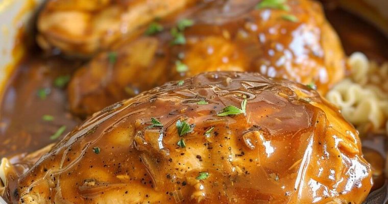 Slow Cooker 3-Ingredient Brown Sugar Italian Chicken