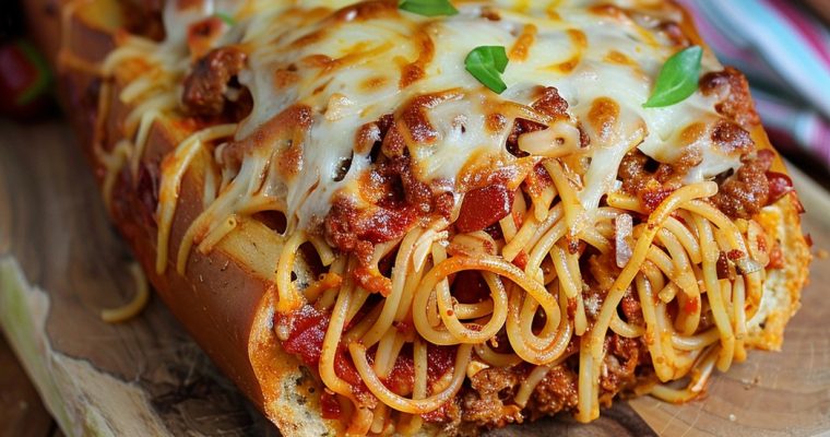 Stuffed Spaghetti Bread