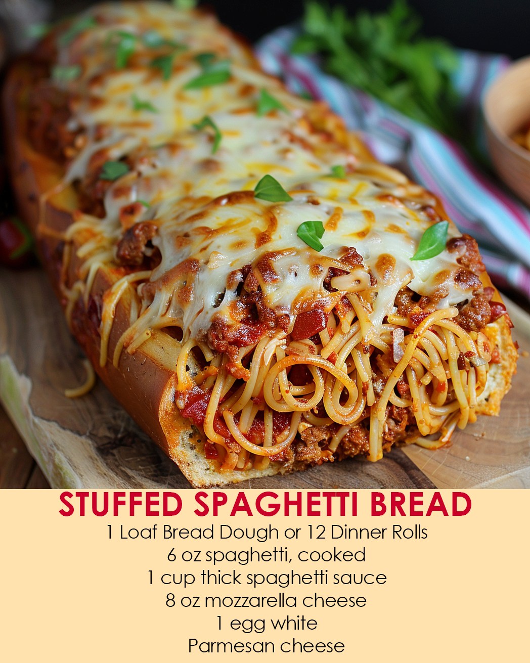 Stuffed Spaghetti Bread