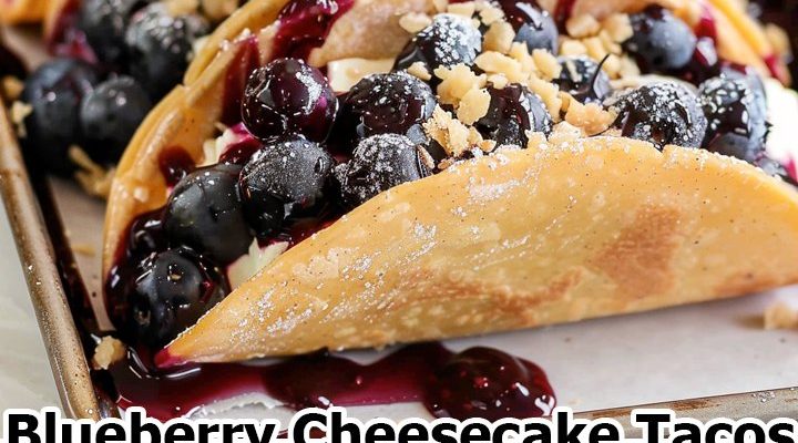 Blueberry Cheesecake Tacos