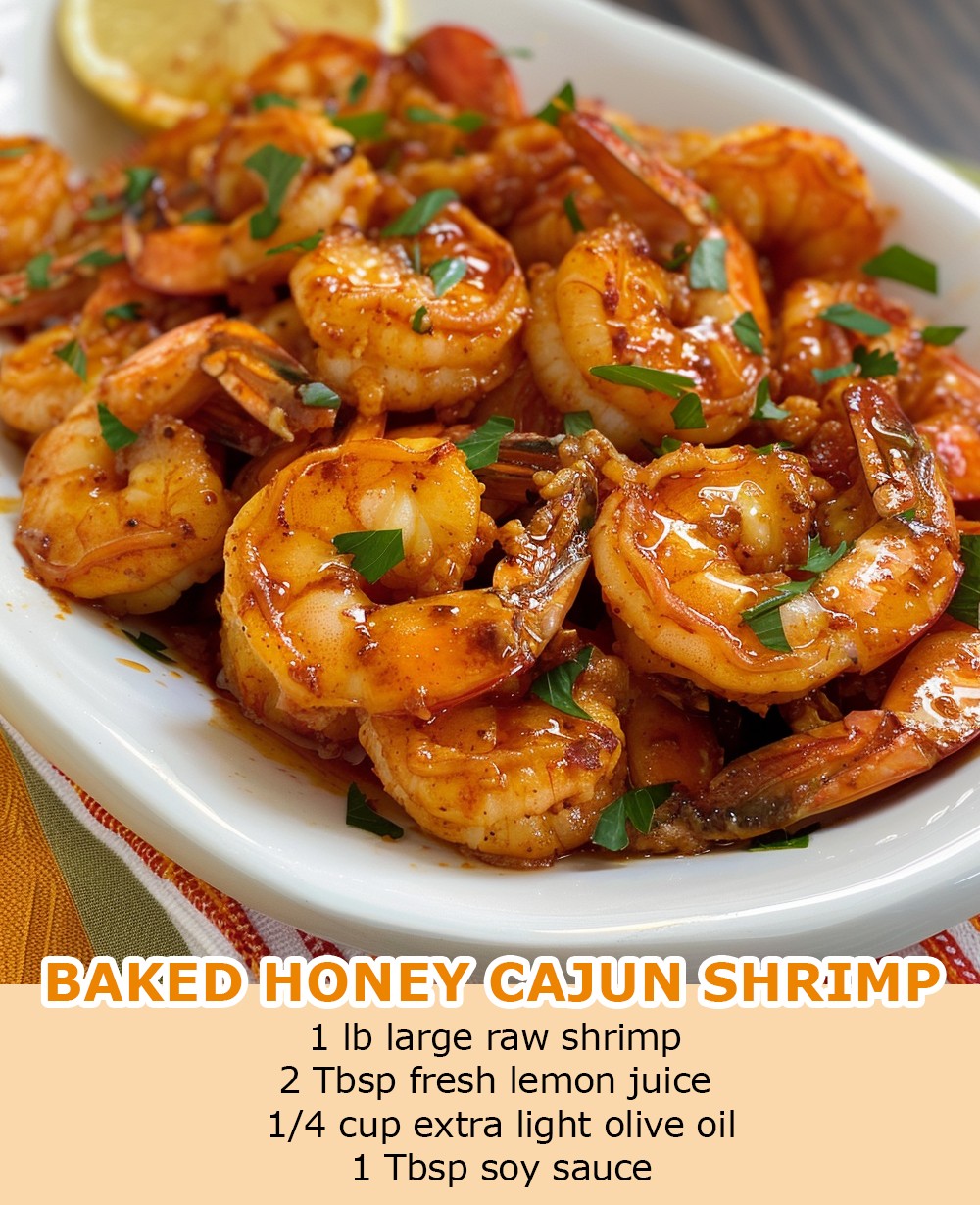 Baked Honey Cajun Shrimp
